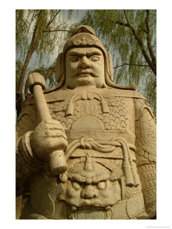 A Stone Figure Of An Official Standing Guard On The Sacred Way by Richard Nowitz Pricing Limited Edition Print image