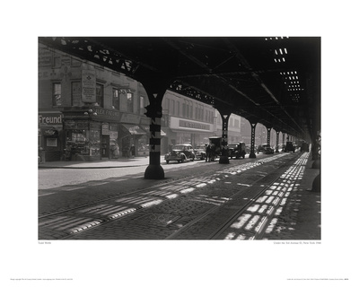Under The 3Rd Avenue El, New York 1946 by Todd Webb Pricing Limited Edition Print image