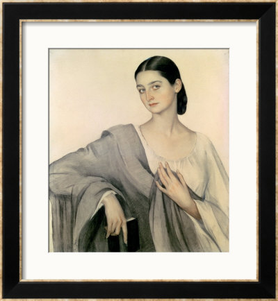 Portrait Of Countess Eliso Dadiani, 1919 by Savelij Abramovich Sorin Pricing Limited Edition Print image