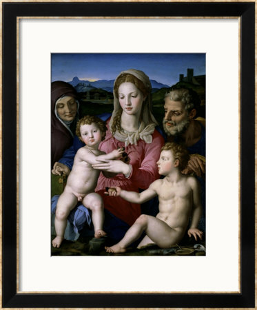 Holy Family With Saint Anne And John The Baptist by Agnolo Bronzino Pricing Limited Edition Print image