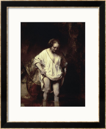 Woman Bathing In A Stream by Rembrandt Van Rijn Pricing Limited Edition Print image