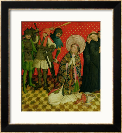 The Martyrdom Of St. Thomas Of Canterbury, Panel From The St. Thomas Altar From St. John's Church by Master Francke Pricing Limited Edition Print image