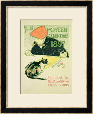 Poster Calendar, Pub. By R.H. Russell & Son, 1897 by Edward Penfield Pricing Limited Edition Print image