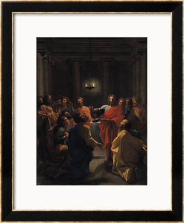 Christ Instituting The Eucharist, Or The Last Supper, 1640 by Nicolas Poussin Pricing Limited Edition Print image