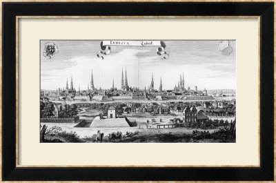 View Of Lubeck by Matthaus Merian Pricing Limited Edition Print image