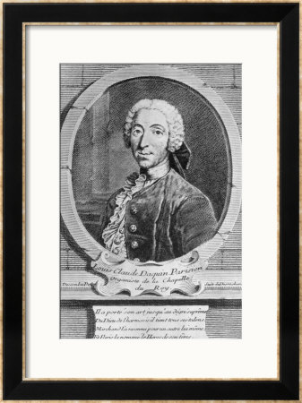 Portrait Of Louis-Claude D'aquin (1694-1772) Engraved By Charles Descombes, 1747 by Etienne Jehandier Desrochers Pricing Limited Edition Print image