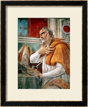 St. Augustine In His Cell, Circa 1480 by Sandro Botticelli Pricing Limited Edition Print image