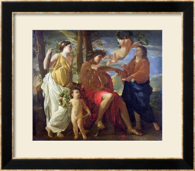 The Poet's Inspiration by Nicolas Poussin Pricing Limited Edition Print image