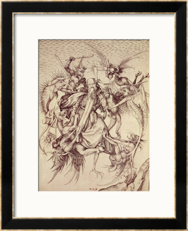 The Temptation Of St. Anthony by Martin Schongauer Pricing Limited Edition Print image