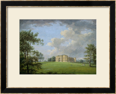 Highcliffe, Near Christchurch, From The Park, With A Group Of Figures by Adam Callander Pricing Limited Edition Print image