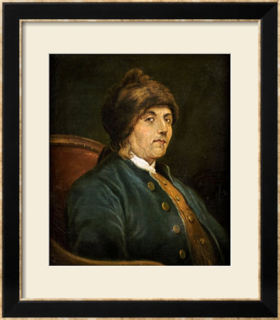 Portrait Of Benjamin Franklin (1706-1790) by John Baptiste Lienard Pricing Limited Edition Print image