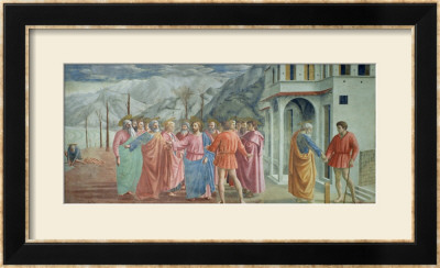 The Tribute Money, From The Brancacci Chapel, Circa 1426 by Tommaso Masaccio Pricing Limited Edition Print image