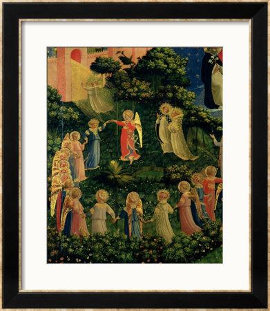 Detail Of Heaven From The Last Judgement by Fra Angelico Pricing Limited Edition Print image