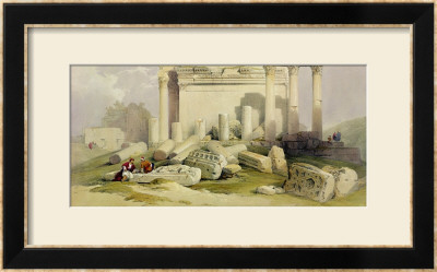 Ruins Of The Eastern Portico Of The Temple Of Baalbec, May 6Th 1839 by David Roberts Pricing Limited Edition Print image