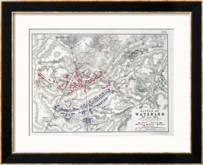 Battle Of Waterloo, 18Th June 1815, Sheet 1St by Alexander Keith Johnston Pricing Limited Edition Print image