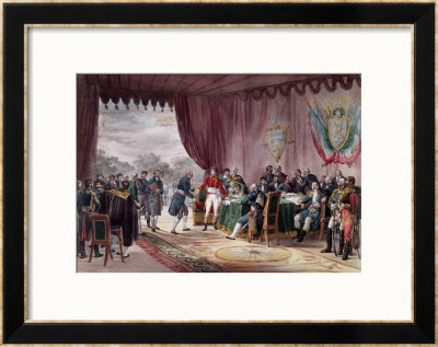 The Signing Of The Treaty Of Mortefontaine, 30Th September 1800 by Victor Jean Adam Pricing Limited Edition Print image