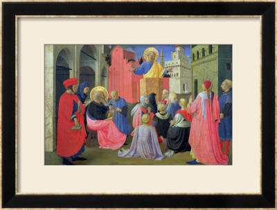 St. Peter Preaching, Predella From The Linaiuoli Triptych, 1433 by Fra Angelico Pricing Limited Edition Print image