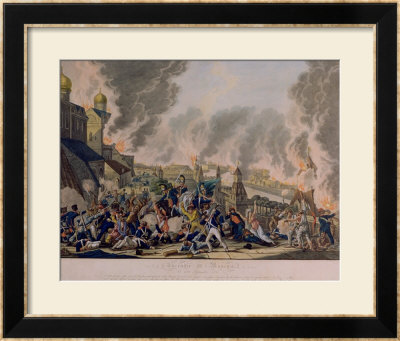 The Burning Of Moscow, 15Th September 1812, 1813 by Johann Lorenz Rugendas Pricing Limited Edition Print image