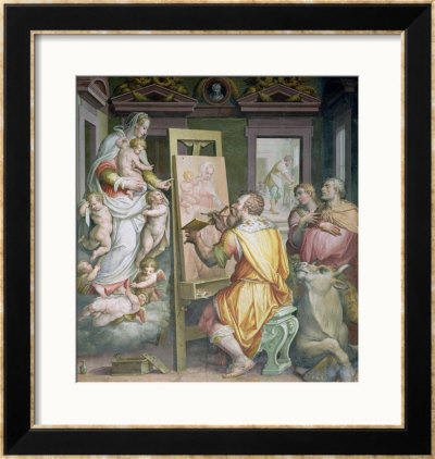 St. Luke Painting The Virgin by Giorgio Vasari Pricing Limited Edition Print image