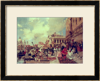Le Carneval A Venise by Francois Flameng Pricing Limited Edition Print image