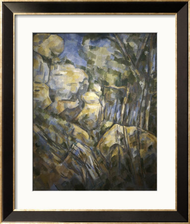 Boulders Near The Caves Above Chateau Noir by Paul Cézanne Pricing Limited Edition Print image