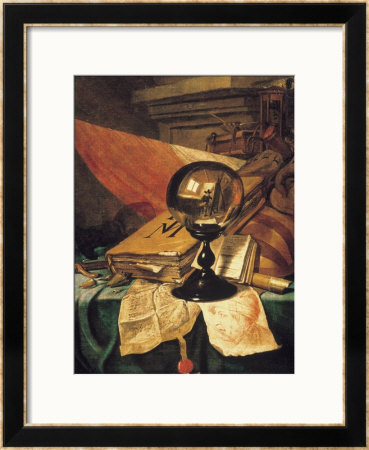 Vanitas With A Crystal Ball by Vincent Laurensz Van Der Vinne Pricing Limited Edition Print image