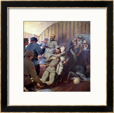 Execution Of Tsar Nicholas Ii And His Family At Yekaterinburg, 17Th July 1918 by S. Sarmat Pricing Limited Edition Print image