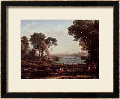 Landscape With The Marriage Of Isaac And Rebekah (The Mill) 1648 by Claude Lorrain Pricing Limited Edition Print image