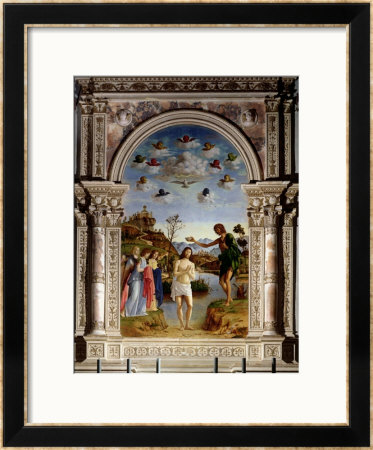The Baptism Of Christ by Giovanni Battista Cima Da Conegliano Pricing Limited Edition Print image