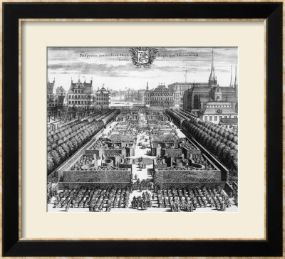 Royal Garden Of Stockholm, Illustration From Suecia Antiqua Et Hodierna, Late 17Th Century by Johannes Van Den Aveele Pricing Limited Edition Print image