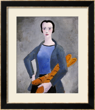 Girl With Bread, 1926 by Christopher Wood Pricing Limited Edition Print image