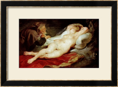 The Hermit And The Sleeping Angelica, 1626-28 by Peter Paul Rubens Pricing Limited Edition Print image