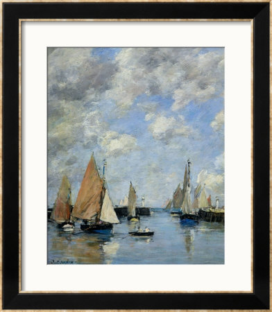 The Jetty At High Tide, Trouville by Eugène Boudin Pricing Limited Edition Print image
