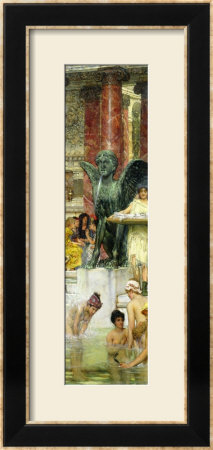 In The Roman Baths, Or Roman Women In The Bath, 1876 by Sir Lawrence Alma-Tadema Pricing Limited Edition Print image