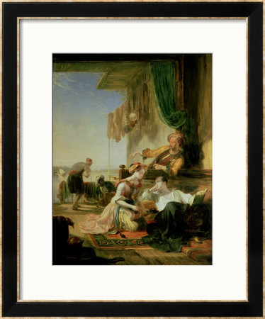 Lord Byron Reposing In The House Of A Fisherman Having Swum The Hellespont by Sir William Allan Pricing Limited Edition Print image