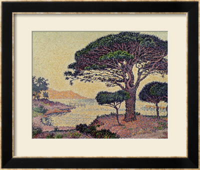 Umbrella Pines At Caroubiers, 1898 by Paul Signac Pricing Limited Edition Print image