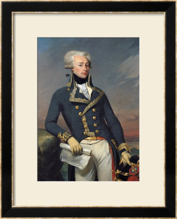 Portrait Of Gilbert Motier (1757-1834) The Marquis De La Fayette As A Lieutenant General, 1791 by Joseph Desire Court Pricing Limited Edition Print image