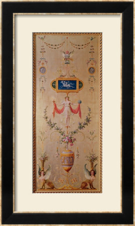 Panel From The Boudoir Of Marie-Antoinette Circa 1786 by Richard Mique Pricing Limited Edition Print image