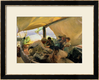 Lunch On The Boat, 1898 by Joaquin Sorolla Y Bastida Pricing Limited Edition Print image