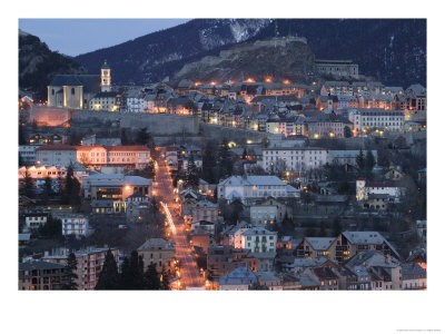 Town View With Ave De La Republique, Alpes Briancon by Walter Bibikow Pricing Limited Edition Print image