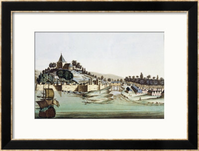 The Port And Town Of Malacca, Malaysia, Illustration From Le Costume Ancien Et Moderne by Gaetano Zancon Pricing Limited Edition Print image