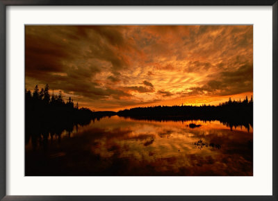 Sunset Over Island River Near Lake Superior by Raymond Gehman Pricing Limited Edition Print image