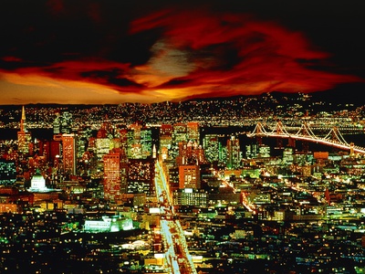 San Francisco Under Dramatic Sky by Karl Kinne Pricing Limited Edition Print image