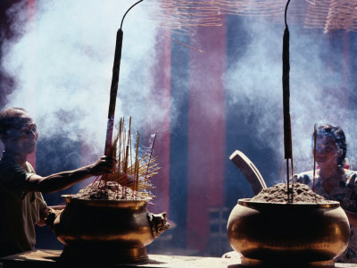 Incense Offerings At Phuc Hai Tu Pagoda In Ho Chi Minh, Ho Chi Minh City,  Vietnam by Alain Evrard Pricing Limited Edition Print image
