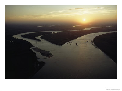 The Confluence Of The Ohio And Mississippi Rivers, Cairo, Illinois by James L. Stanfield Pricing Limited Edition Print image