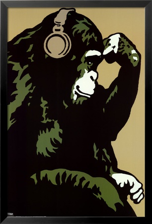 Monkey Thinker by Steez Pricing Limited Edition Print image