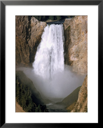Lower Falls Of The Yellowstone River In Yellowstone National Park by Eliot Elisofon Pricing Limited Edition Print image