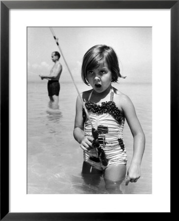 Girl With A Fishing Rod by Alfred Eisenstaedt Pricing Limited Edition Print image