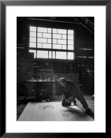 Jackson Pollock Working On A Painting by Martha Holmes Pricing Limited Edition Print image