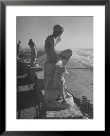Statues On Sutro Heights Overlooking The Broad Expanse Of The Ocean Beach by Hansel Mieth Pricing Limited Edition Print image